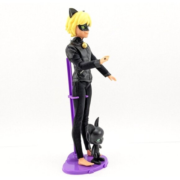 Miraculous Ladybug Cat Noir Doll 11" with Plagg Figure 3" Incomplete - Picture 8 of 16